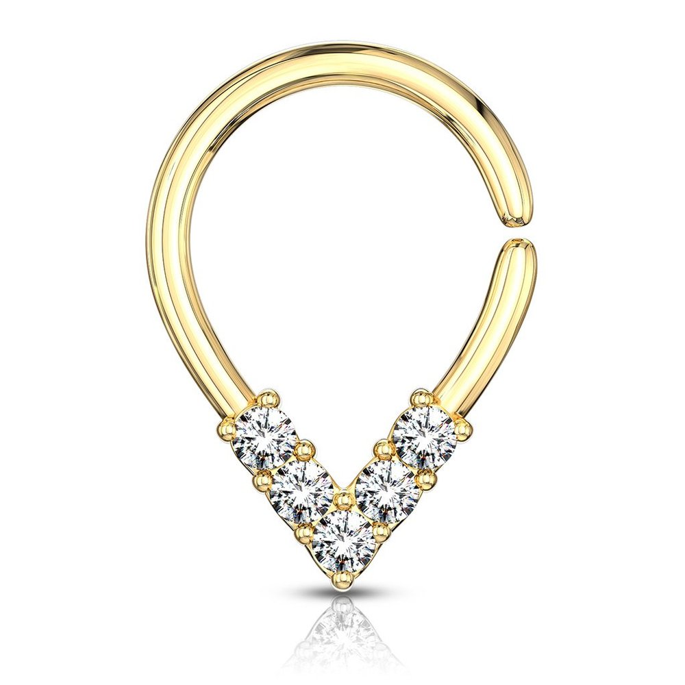 Endless Hoop Nose Ring or Cartilage Ring 18g 8mm